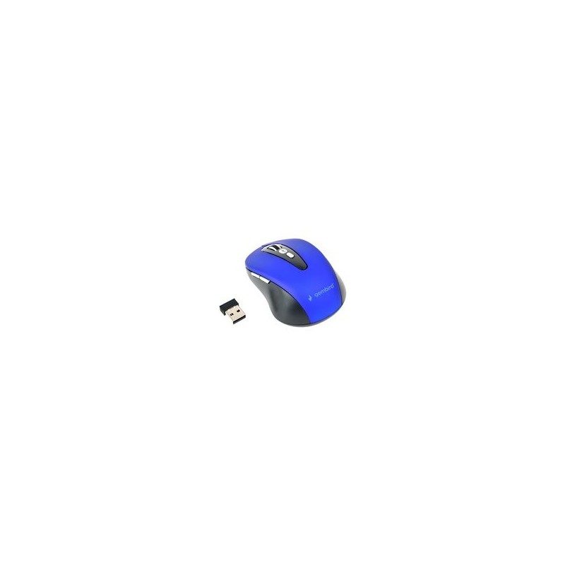 GEMBIRD MUSW-4B-03-B Bezprzewodowa mysz optyczna MUSW-4B-03-B 1600 DPI nano USB czarno-niebie GEMBIRD MUSW-4B-03-B Bezprzewodowa mysz optyczna MUSW-4B-03-B 1600 DPI nano USB czarno-niebie