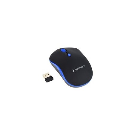 GEMBIRD MUSW-4B-03-B Bezprzewodowa mysz optyczna MUSW-4B-03-B 1600 DPI nano USB czarno-niebie GEMBIRD MUSW-4B-03-B Bezprzewodowa mysz optyczna MUSW-4B-03-B 1600 DPI nano USB czarno-niebie