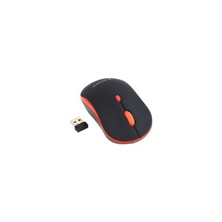 GEMBIRD MUSW-4B-03-R Bezprzewodowa mysz optyczna MUSW-4B-03-R 1600 DPI nano USB czarno-czerwo GEMBIRD MUSW-4B-03-R Bezprzewodowa mysz optyczna MUSW-4B-03-R 1600 DPI nano USB czarno-czerwo