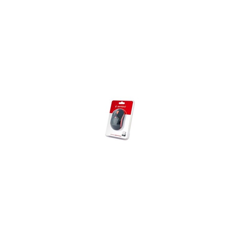 GEMBIRD MUSW-4B-03-R Bezprzewodowa mysz optyczna MUSW-4B-03-R 1600 DPI nano USB czarno-czerwo GEMBIRD MUSW-4B-03-R Bezprzewodowa mysz optyczna MUSW-4B-03-R 1600 DPI nano USB czarno-czerwo