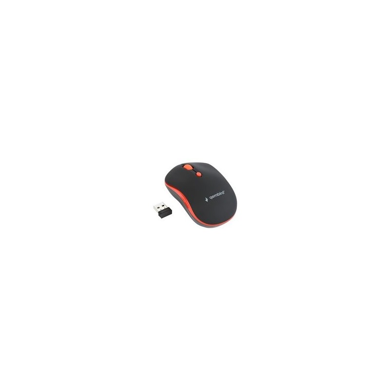 GEMBIRD MUSW-4B-03-R Bezprzewodowa mysz optyczna MUSW-4B-03-R 1600 DPI nano USB czarno-czerwo GEMBIRD MUSW-4B-03-R Bezprzewodowa mysz optyczna MUSW-4B-03-R 1600 DPI nano USB czarno-czerwo