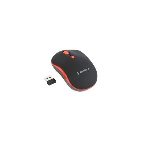 GEMBIRD MUSW-4B-03-R Bezprzewodowa mysz optyczna MUSW-4B-03-R 1600 DPI nano USB czarno-czerwo GEMBIRD MUSW-4B-03-R Bezprzewodowa mysz optyczna MUSW-4B-03-R 1600 DPI nano USB czarno-czerwo