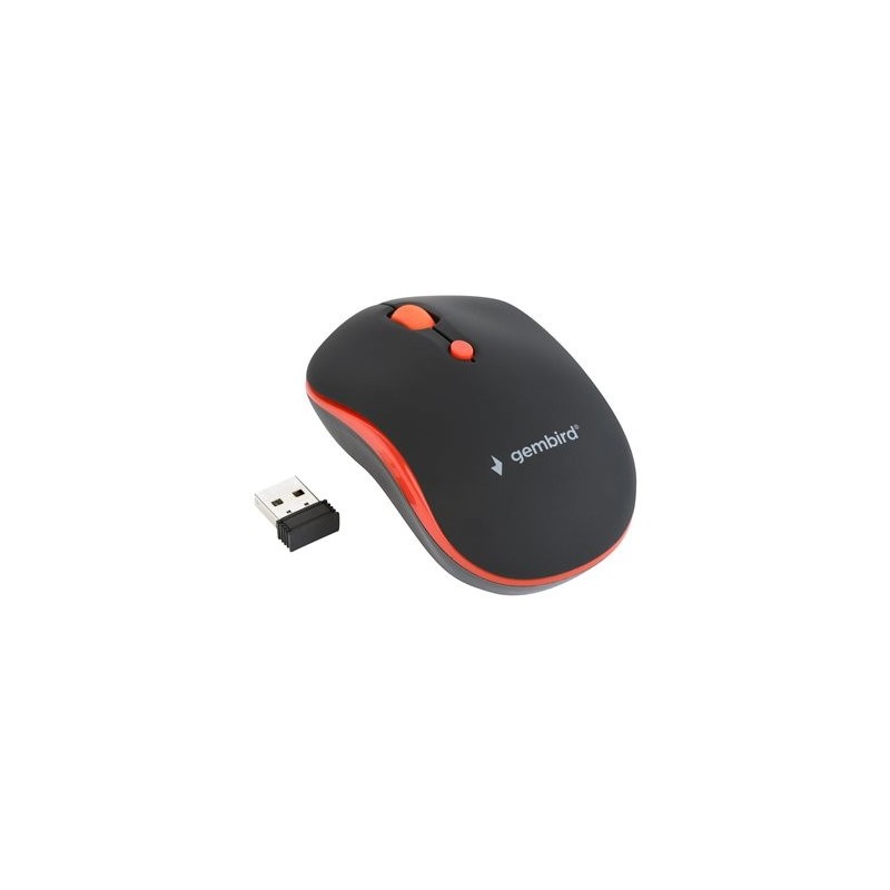 GEMBIRD MUSW-4B-03-R Bezprzewodowa mysz optyczna MUSW-4B-03-R 1600 DPI nano USB czarno-czerwo GEMBIRD MUSW-4B-03-R Bezprzewodowa mysz optyczna MUSW-4B-03-R 1600 DPI nano USB czarno-czerwo