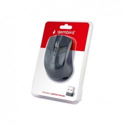GEMBIRD MUSW-4B-04 Bezprzewodowa mysz optyczna MUSW-4B-04 1600 DPI nano USB czarna