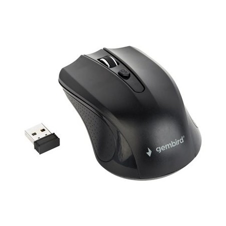 GEMBIRD MUSW-4B-04 Bezprzewodowa mysz optyczna MUSW-4B-04 1600 DPI nano USB czarna GEMBIRD MUSW-4B-04 Bezprzewodowa mysz optyczna MUSW-4B-04 1600 DPI nano USB czarna