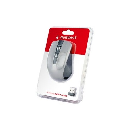 GEMBIRD MUSW-4B-04-BG Bezprzewodowa mysz optyczna MUSW-4B-04-BG 1600 DPI nano USB czarno-szara GEMBIRD MUSW-4B-04-BG Bezprzewodowa mysz optyczna MUSW-4B-04-BG 1600 DPI nano USB czarno-szara