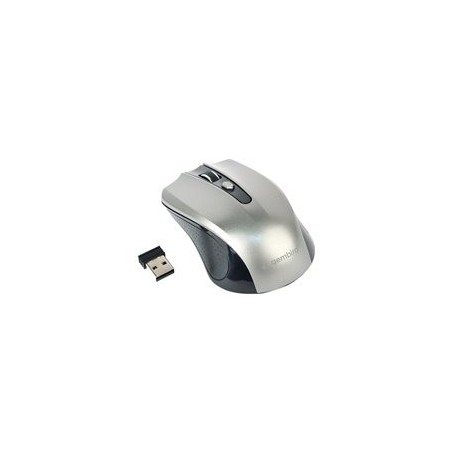 GEMBIRD MUSW-4B-04-BG Bezprzewodowa mysz optyczna MUSW-4B-04-BG 1600 DPI nano USB czarno-szara GEMBIRD MUSW-4B-04-BG Bezprzewodowa mysz optyczna MUSW-4B-04-BG 1600 DPI nano USB czarno-szara