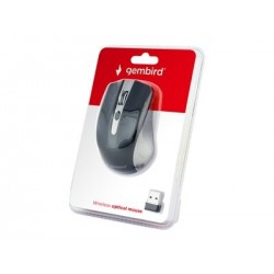 GEMBIRD MUSW-4B-04-GB Bezprzewodowa mysz optyczna MUSW-4B-04-GB 1600 DPI nano USB szaro-czarna