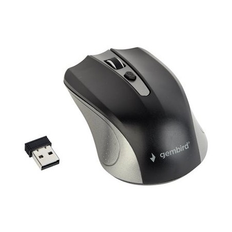 GEMBIRD MUSW-4B-04-GB Bezprzewodowa mysz optyczna MUSW-4B-04-GB 1600 DPI nano USB szaro-czarna GEMBIRD MUSW-4B-04-GB Bezprzewodowa mysz optyczna MUSW-4B-04-GB 1600 DPI nano USB szaro-czarna