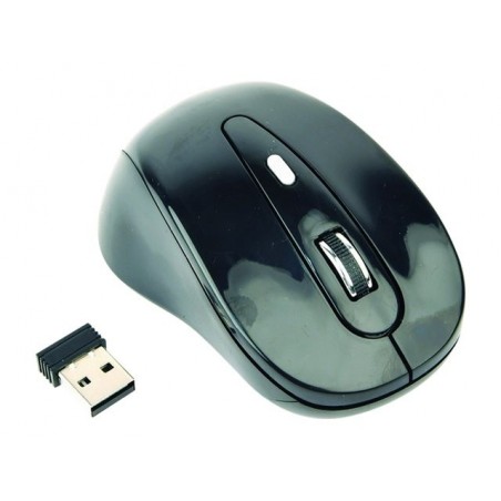 GEMBIRD MUSW-6B-01 Bezprzewodowa mysz optyczna MUSW-6B-01 1600 DPI nano USB czarna GEMBIRD MUSW-6B-01 Bezprzewodowa mysz optyczna MUSW-6B-01 1600 DPI nano USB czarna