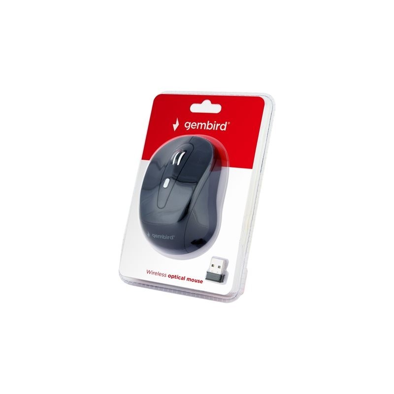 GEMBIRD MUSW-6B-01 Bezprzewodowa mysz optyczna MUSW-6B-01 1600 DPI nano USB czarna GEMBIRD MUSW-6B-01 Bezprzewodowa mysz optyczna MUSW-6B-01 1600 DPI nano USB czarna