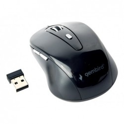 GEMBIRD MUSW-6B-01 Bezprzewodowa mysz optyczna MUSW-6B-01 1600 DPI nano USB czarna GEMBIRD MUSW-6B-01 Bezprzewodowa mysz optyczna MUSW-6B-01 1600 DPI nano USB czarna
