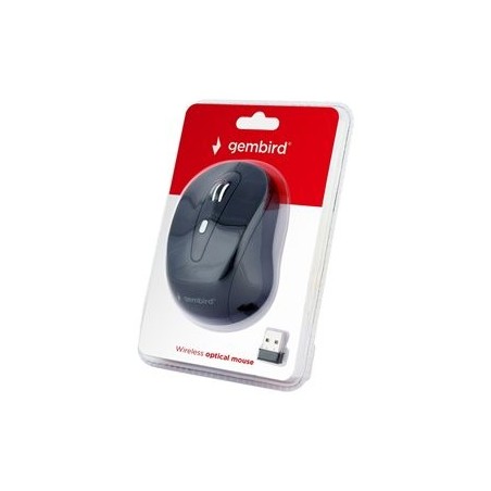 GEMBIRD MUSW-6B-01 Bezprzewodowa mysz optyczna MUSW-6B-01 1600 DPI nano USB czarna GEMBIRD MUSW-6B-01 Bezprzewodowa mysz optyczna MUSW-6B-01 1600 DPI nano USB czarna