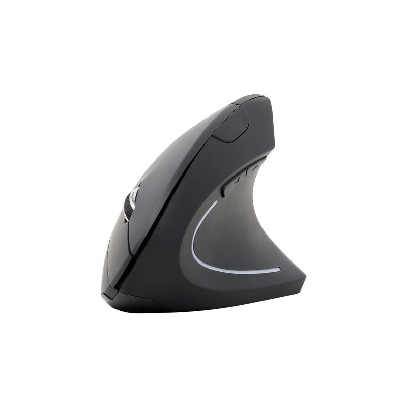 GEMBIRD MUSW-ERGO-01 Ergonomiczna bezprzewodowa mysz optyczna 1600 DPI USB czarna GEMBIRD MUSW-ERGO-01 Ergonomiczna bezprzewodowa mysz optyczna 1600 DPI USB czarna