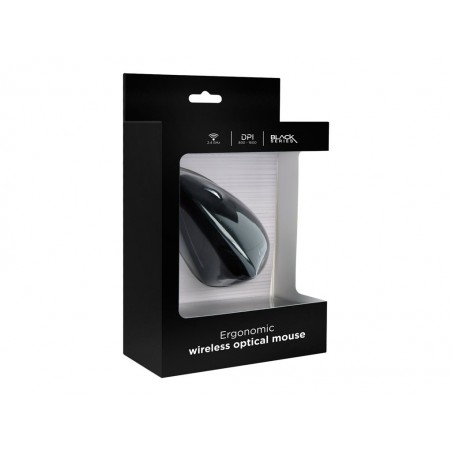 GEMBIRD MUSW-ERGO-01 Ergonomiczna bezprzewodowa mysz optyczna 1600 DPI USB czarna GEMBIRD MUSW-ERGO-01 Ergonomiczna bezprzewodowa mysz optyczna 1600 DPI USB czarna