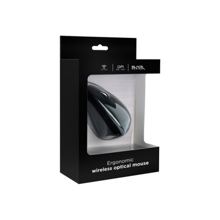 GEMBIRD MUSW-ERGO-01 Ergonomiczna bezprzewodowa mysz optyczna 1600 DPI USB czarna GEMBIRD MUSW-ERGO-01 Ergonomiczna bezprzewodowa mysz optyczna 1600 DPI USB czarna