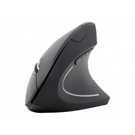 GEMBIRD MUSW-ERGO-01 Ergonomiczna bezprzewodowa mysz optyczna 1600 DPI USB czarna GEMBIRD MUSW-ERGO-01 Ergonomiczna bezprzewodowa mysz optyczna 1600 DPI USB czarna