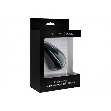 GEMBIRD MUSW-ERGO-01 Ergonomiczna bezprzewodowa mysz optyczna 1600 DPI USB czarna GEMBIRD MUSW-ERGO-01 Ergonomiczna bezprzewodowa mysz optyczna 1600 DPI USB czarna