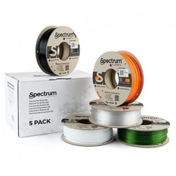 Spectrum Filament Premium PCTG 5x250g, mix, Arctic White, Traffic Black, Pure Orange, Transparent Green, Premium Clear