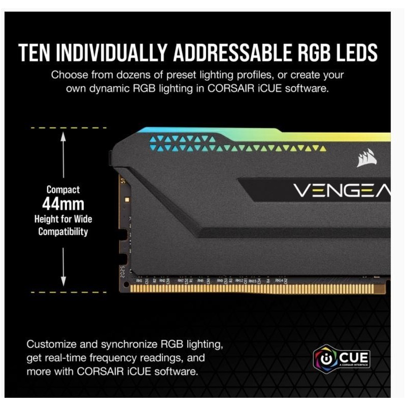 Pamięć DDR4 Vengeance RGB PRO SL 16GB/3200 (2*8GB) czarna C16 