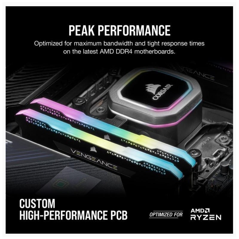 Pamięć DDR4 Vengeance RGB PRO SL 16GB/3200 (2*8GB) czarna C16 