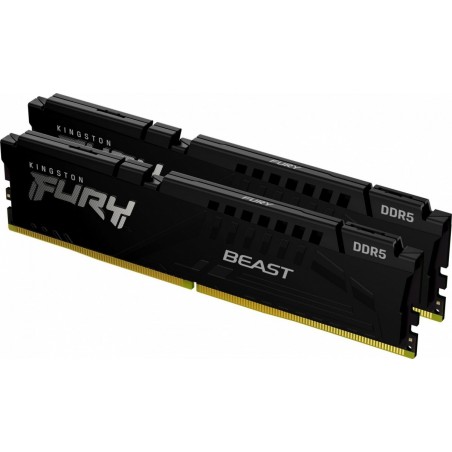 Pamięć DDR5 Fury Beast Black 16GB(2*8GB)/5600 CL40 Pamięć DDR5 Fury Beast Black 16GB(2*8GB)/5600 CL40