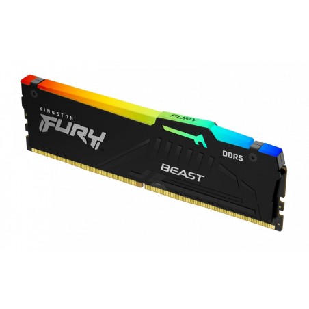 Pamięć DDR5 Fury Beast RGB 16GB(1*16GB)/5600 CL40 Pamięć DDR5 Fury Beast RGB 16GB(1*16GB)/5600 CL40