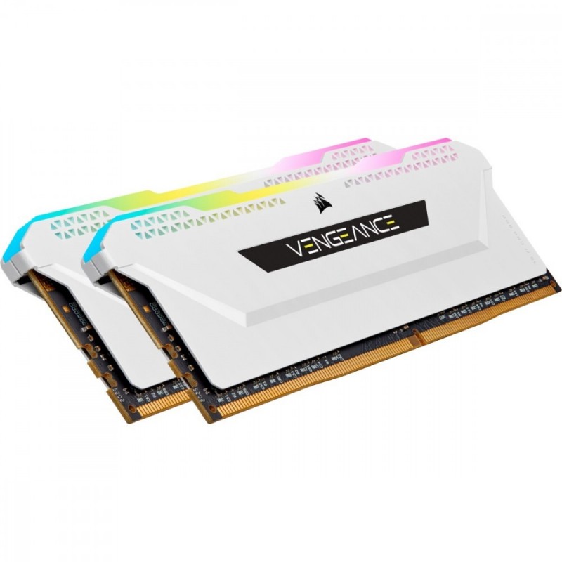 Pamięć DDR4 Vengeance RGB PRO SL 32GB/3200(2*16GB) biały Pamięć DDR4 Vengeance RGB PRO SL 32GB/3200(2*16GB) biały