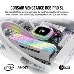 Pamięć DDR4 Vengeance RGB PRO SL 32GB/3200(2*16GB) biały Pamięć DDR4 Vengeance RGB PRO SL 32GB/3200(2*16GB) biały