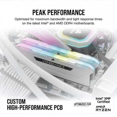 Pamięć DDR4 Vengeance RGB PRO SL 32GB/3200(2*16GB) biały Pamięć DDR4 Vengeance RGB PRO SL 32GB/3200(2*16GB) biały