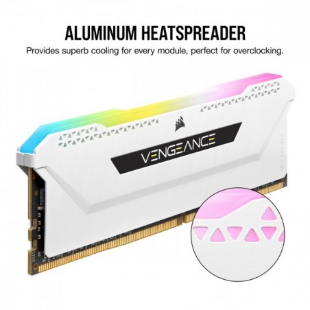 Pamięć DDR4 Vengeance RGB PRO SL 32GB/3200(2*16GB) biały Pamięć DDR4 Vengeance RGB PRO SL 32GB/3200(2*16GB) biały