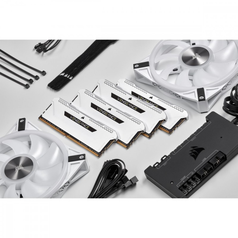 Pamięć DDR4 Vengeance RGB PRO SL 32GB/3200(2*16GB) biały Pamięć DDR4 Vengeance RGB PRO SL 32GB/3200(2*16GB) biały