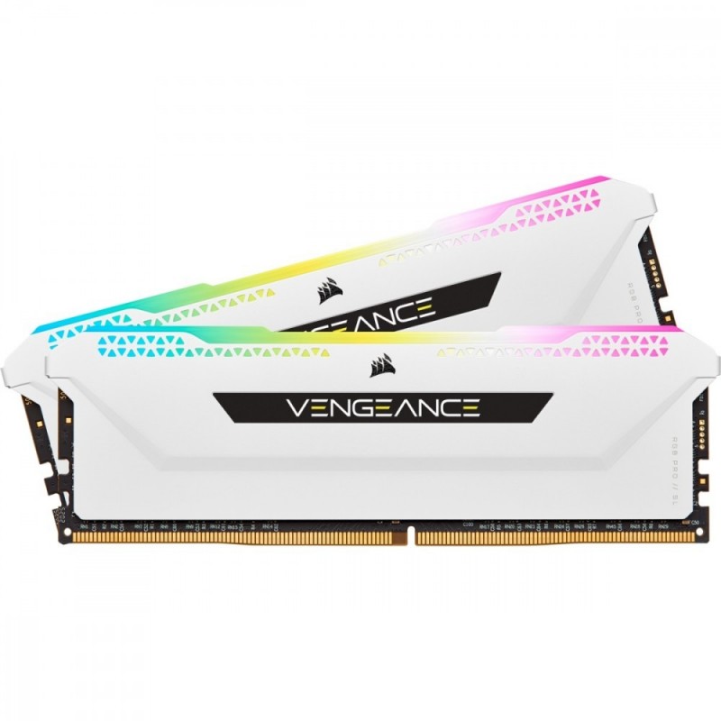 Pamięć DDR4 Vengeance RGB PRO SL 32GB/3200(2*16GB) biały Pamięć DDR4 Vengeance RGB PRO SL 32GB/3200(2*16GB) biały