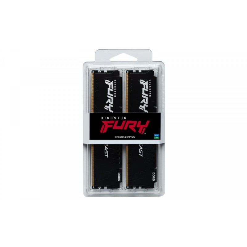 Pamięć DDR5 Fury Beast 32GB(2*16GB)/5600 CL36 czarna EXPO Pamięć DDR5 Fury Beast 32GB(2*16GB)/5600 CL36 czarna EXPO