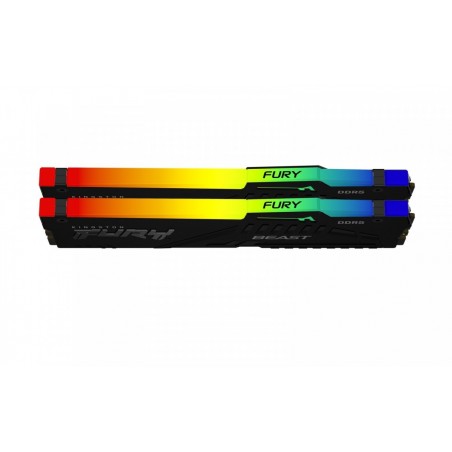 Pamięć DDR5 Fury Beast RGB 32GB(2*16GB)/5600 CL36 czarna EXPO Pamięć DDR5 Fury Beast RGB 32GB(2*16GB)/5600 CL36 czarna EXPO