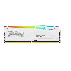 Pamięć DDR5 Fury Beast RGB 32GB(2*16GB)/5600 CL36 biała