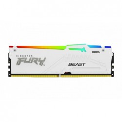 Pamięć DDR5 Fury Beast RGB 16GB(1*16GB)/6000 CL40 biała