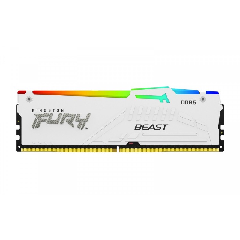 Pamięć DDR5 Fury Beast RGB 16GB(1*16GB)/6000 CL40 biała