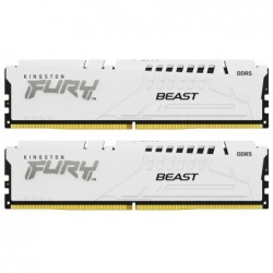 Pamięć DDR5 Fury Beast 32GB(2*16GB)/6000 CL40 biała