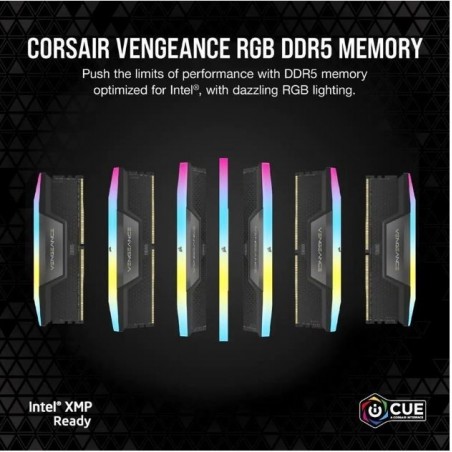 Pamięć DDR5 VENGEANCE RGB 64GB/6000 (2x32GB) CL30 AMD EXPO Pamięć DDR5 VENGEANCE RGB 64GB/6000 (2x32GB) CL30 AMD EXPO