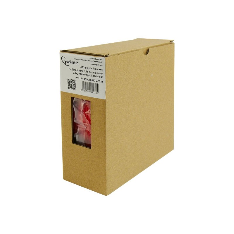 GEMBIRD FF-3DP-ABS1.75-02-R Filament Gembird ABS Red Flashforge 1,75mm 0.6kg
