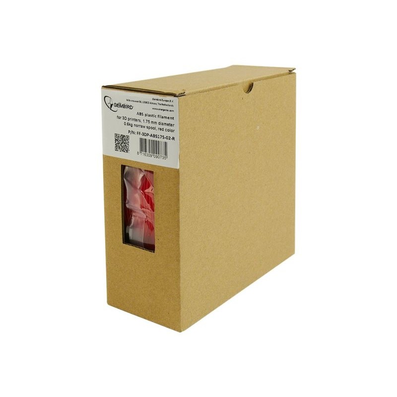 GEMBIRD FF-3DP-ABS1.75-02-R Filament Gembird ABS Red Flashforge 1,75mm 0.6kg