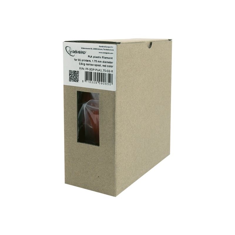 GEMBIRD 3DP-PLA+1.75-02-R Filament Gembird PLA-plus Red 1,75mm 1kg