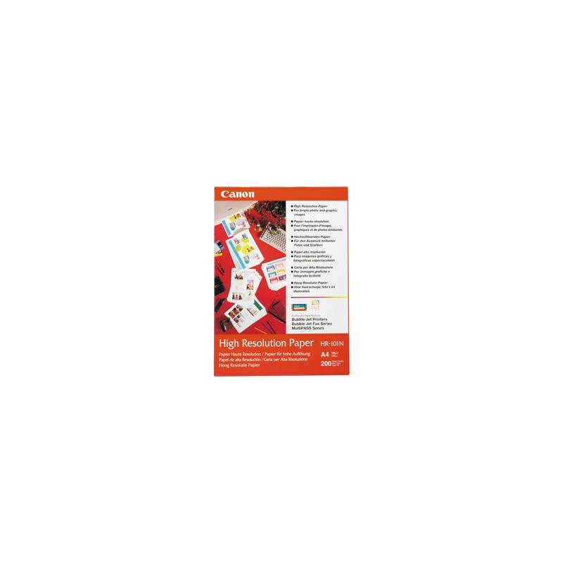 CANON HR-101 high resolution paper inkjet 110g/m2 A4 200 sheets 1-pack CANON HR-101 high resolution paper inkjet 110g/m2 A4 200 sheets 1-pack