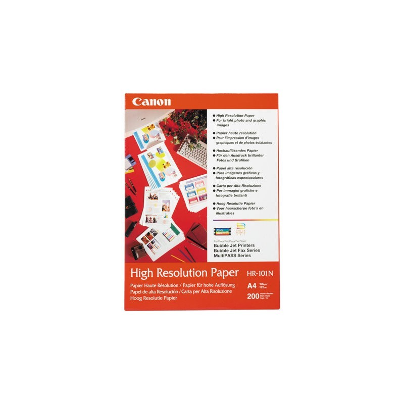 CANON HR-101 high resolution paper inkjet 110g/m2 A4 200 sheets 1-pack CANON HR-101 high resolution paper inkjet 110g/m2 A4 200 sheets 1-pack