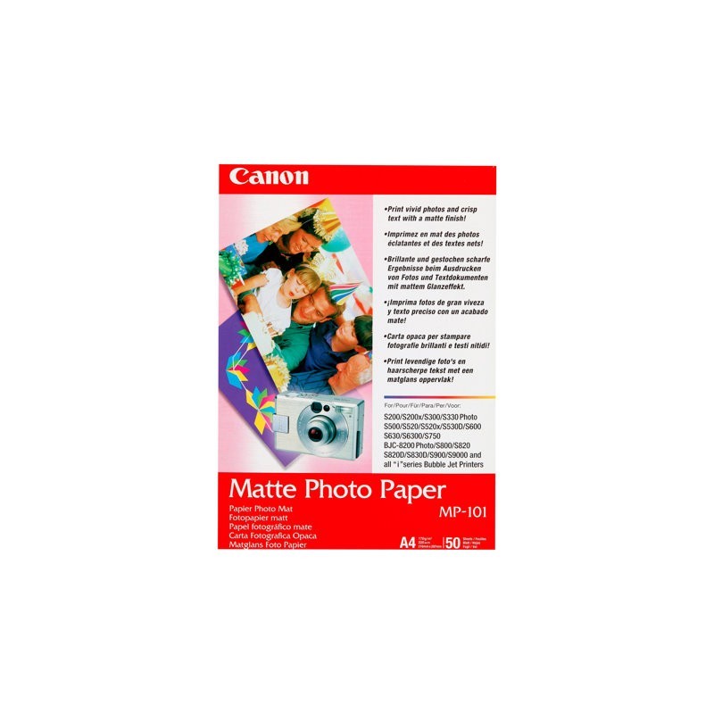 CANON 7981A005 Papier Canon MP101 Photo Paper Matte 170g A4 50ark CANON 7981A005 Papier Canon MP101 Photo Paper Matte 170g A4 50ark