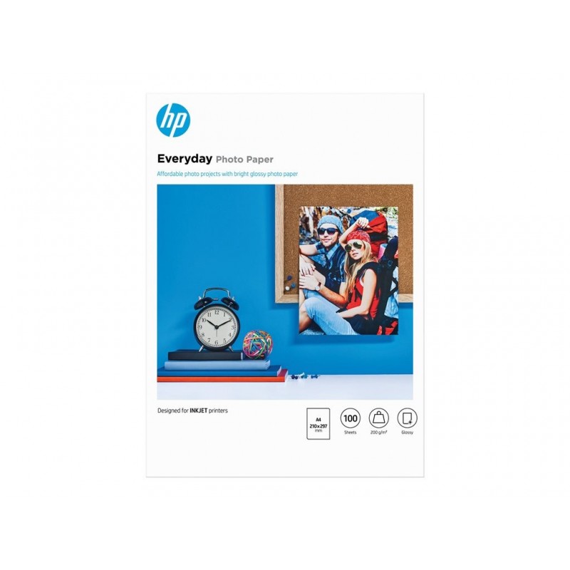 HP Everyday Glossy Photo Paper A4 100 sheet 200g/m² HP Everyday Glossy Photo Paper A4 100 sheet 200g/m²