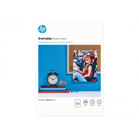 HP Everyday Glossy Photo Paper A4 100 sheet 200g/m² HP Everyday Glossy Photo Paper A4 100 sheet 200g/m²