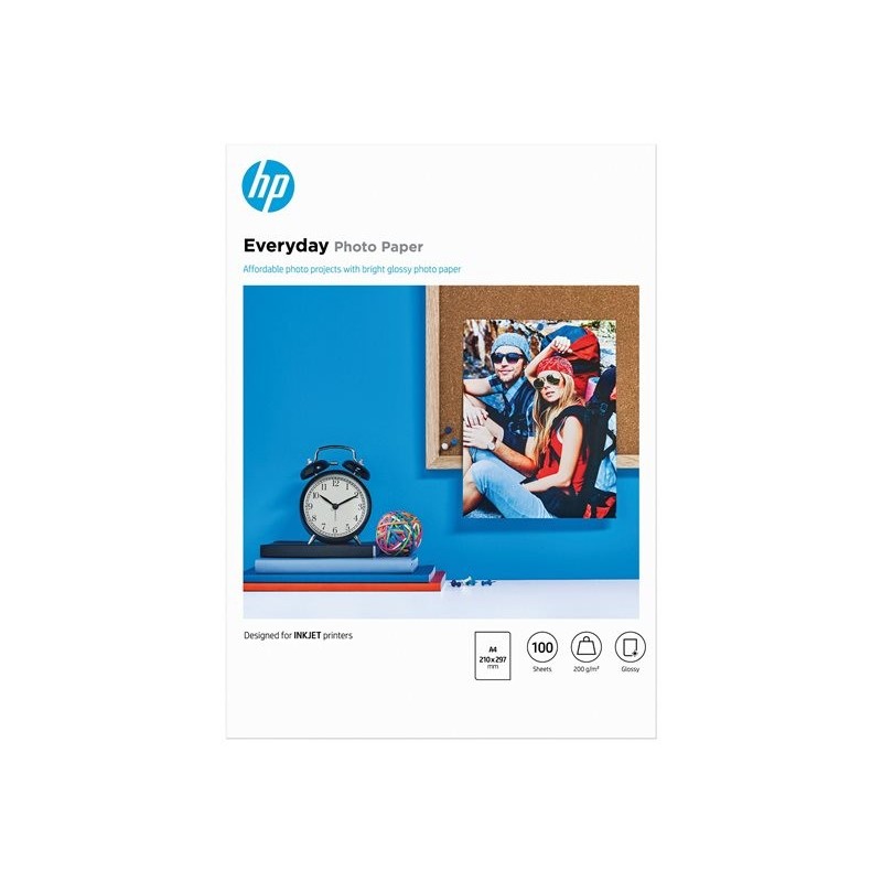 HP Everyday Glossy Photo Paper A4 100 sheet 200g/m² HP Everyday Glossy Photo Paper A4 100 sheet 200g/m²