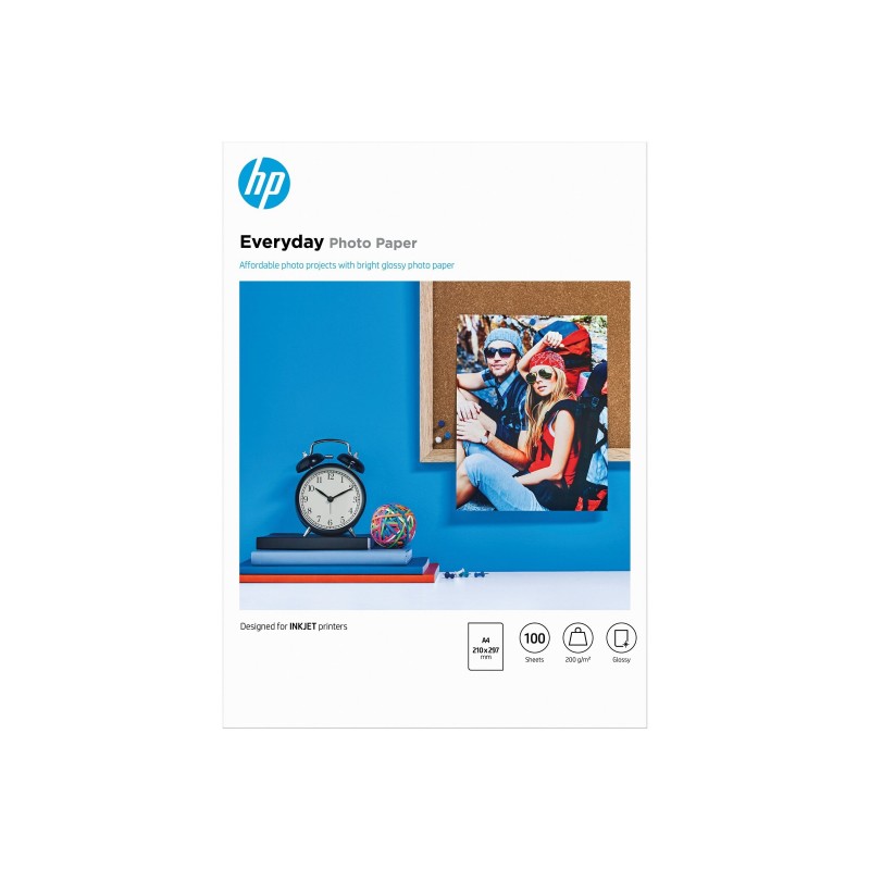 HP Everyday Glossy Photo Paper A4 100 sheet 200g/m² HP Everyday Glossy Photo Paper A4 100 sheet 200g/m²